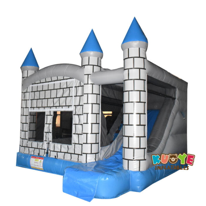 CB291 Grey Castle Bouncy Castle with Slide Combo Units for sale 3