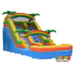 WS245 13' Tropical Inflatable Water Slide