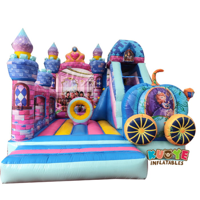 CB303 Princess Bouncy Castle with Slide Combo Units for sale