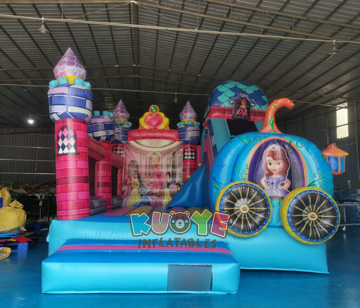 CB303 Princess Bouncy Castle with Slide Combo Units for sale 2