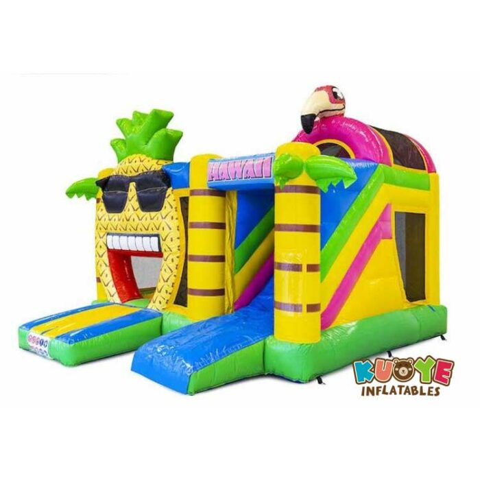 CB308 Multi Play Jungle Bouncy Castle with Slide Combo Units for sale 2