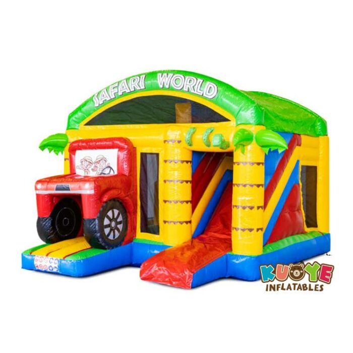 CB309 Multi Play Car Bouncy Castle with Slide Combo Units for sale