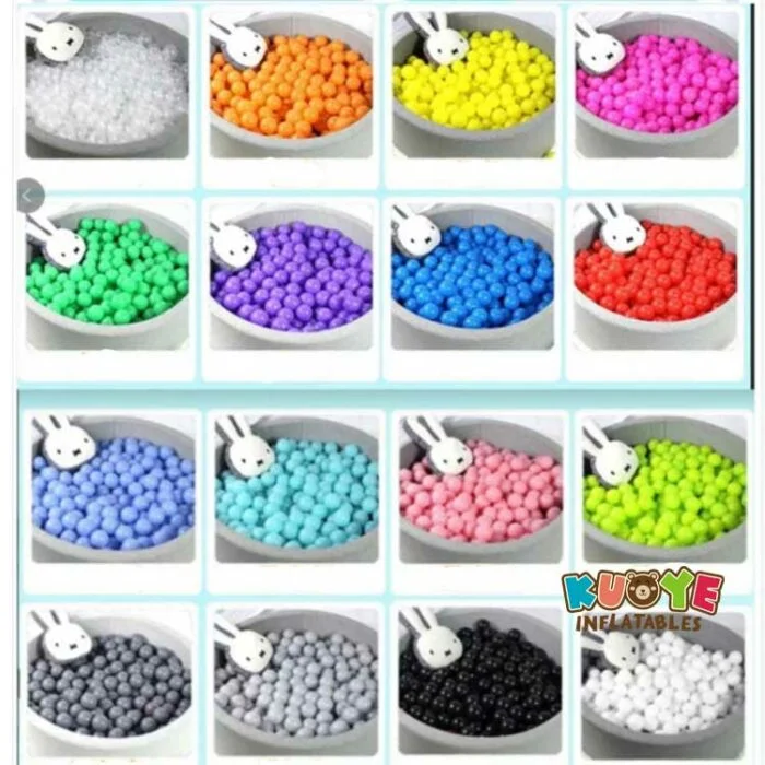 S001  (7cm) 1000pcs Soft Colorful Plastic Pit Ball