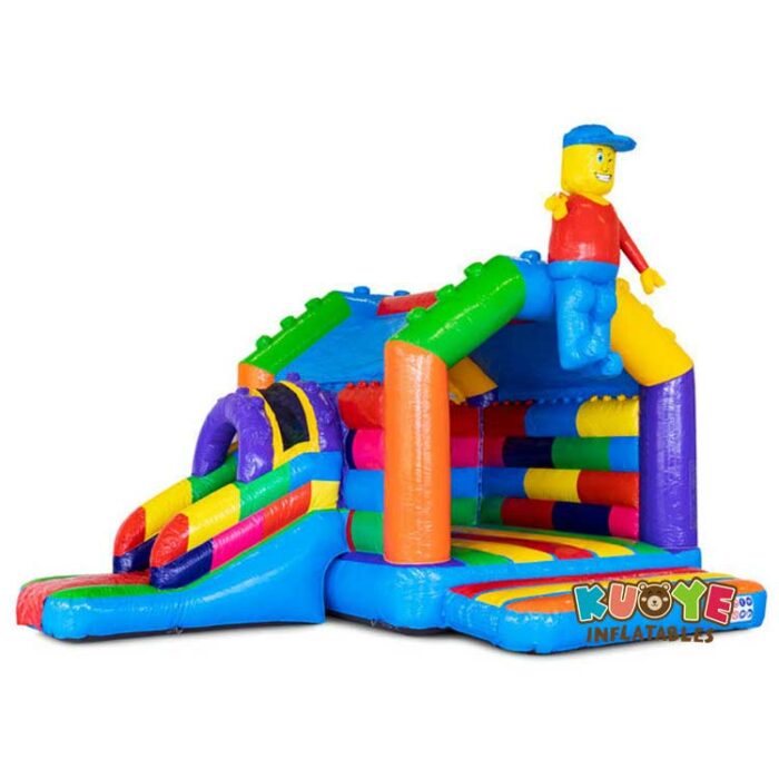 CB310 Multifun Lego Colorful Bouncy Castle Combo Units for sale 3