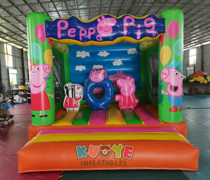 KYC24 Inflatable Castle Peppa Pig Bounce Houses / Bouncy Castles for sale 2