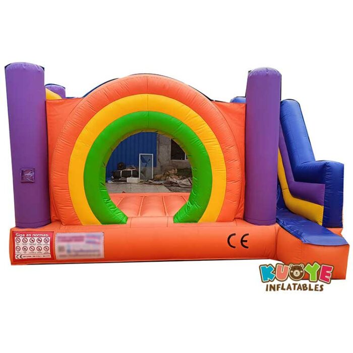 CB329 Small Rainbow Kids Jumping House Slide Combo Units for sale