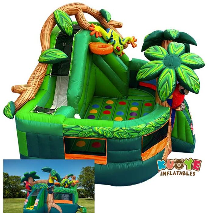 AP023 Rainforest Kid Zone Bounce Inflatable Combo Playlands for sale 3
