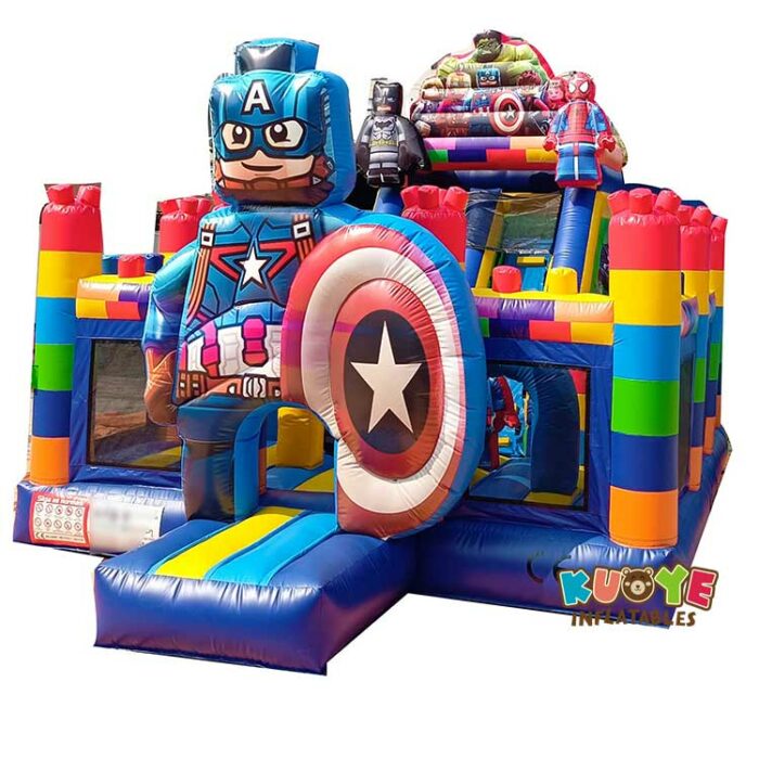 AP025 Marvel Legoland Bounce House Slide Inflatable Playground Playlands for sale