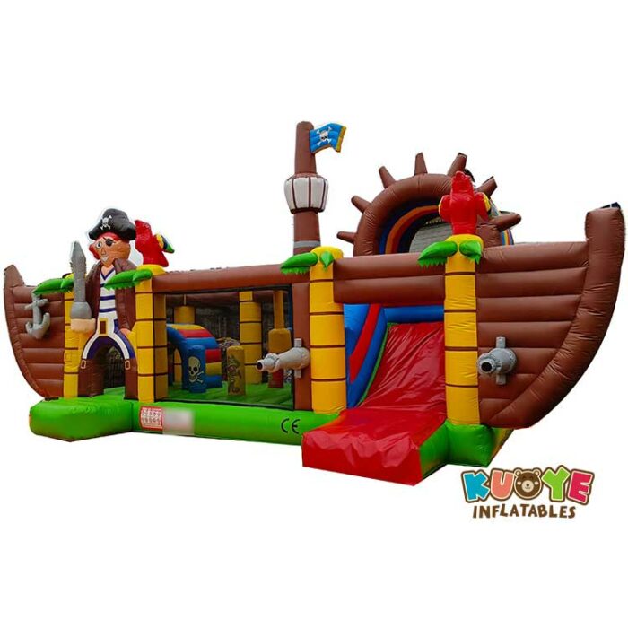 AP026 Multiplay Pirate Boat Bounce Castle Slide Inflatable Fun Park Playlands for sale 3