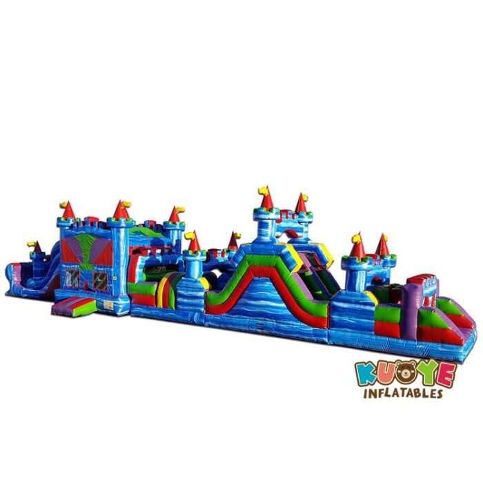 OB77 Large 70ft Empire Obstacle Course Bounce House Slide Obstacle Courses for sale