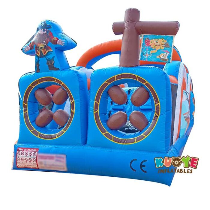 OB79 26′ long Pirate Ship Bouncy Castle Obstacle Obstacle Courses for sale