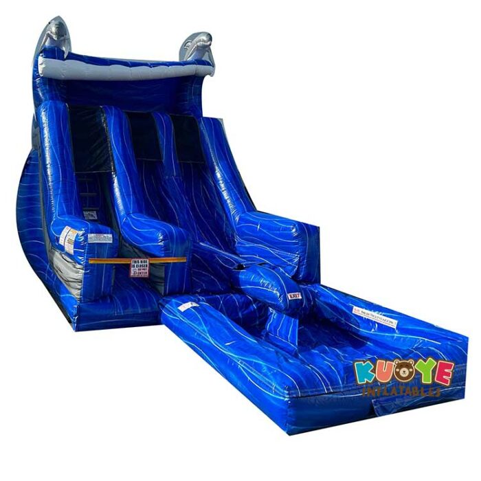 WS306 20ft Ttall 2 Lane Dolphin Water Slide  Water Slides for sale 3