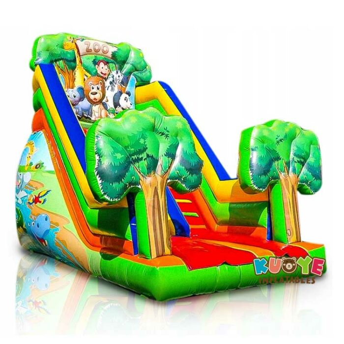 SL093 Safari Zoo Jungle Inflatable Slide Playground Inflatable Slides for sale 3