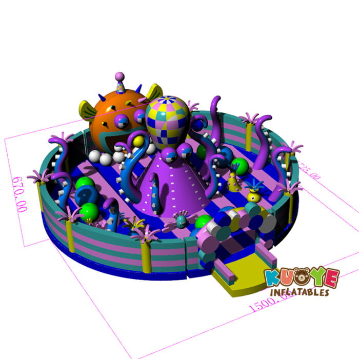 AP028 Inflatable Manufacturer China Inflatable Octopus Park Playland Playlands for sale 3