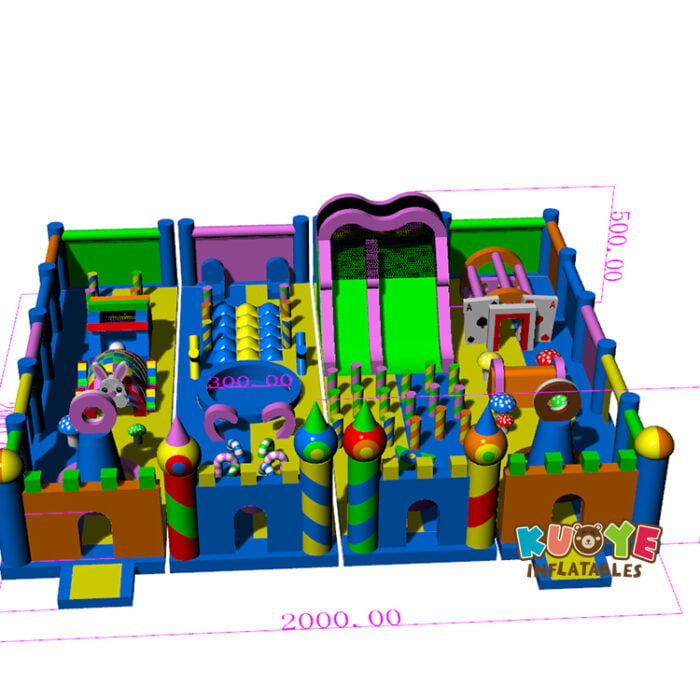 AP029 Largest Bounce House Theme Park Playlands for sale 3