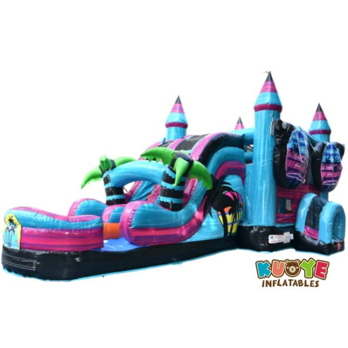 CB355 Beach Vibes Bounce House Slide Combo Inflatable Combo Units for sale 3