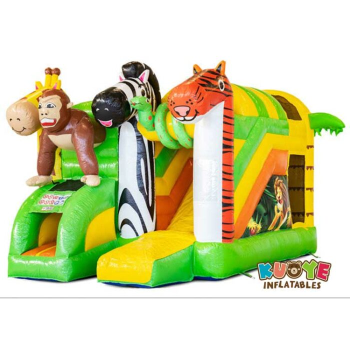 CB359 Mini Multiplay Jungle Bouncy Castle With Slide Combo Units for sale