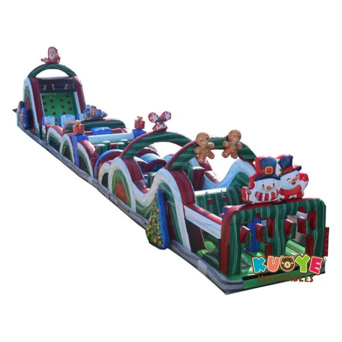 OB86 Christmas Themed Inflatable Obstacle Course