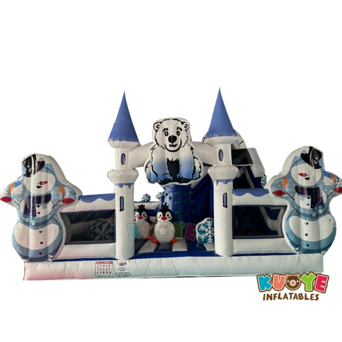 Xmas23 Polar Bear Snowing Bouncy Castle Playlands for sale 3