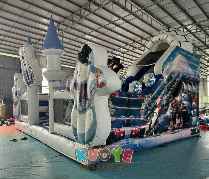 XMAS23 Polar Bear Snowing Bouncy Castle Playlands for sale 2