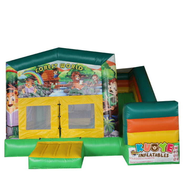 CB365 Jungle Bouncy Castle with Slide Combo Units for sale 3