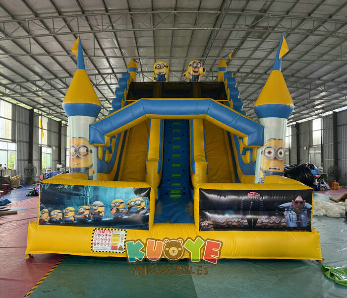 SL103 Minions Inflatable Dry Slide Inflatable Slides for sale 2