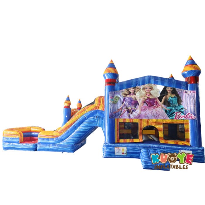 CB387 Barbies Jumping Castle Slide Combo Units for sale