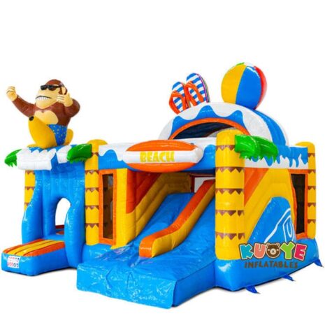 10 17x20x14ft Multiplay Doubleslide Beach Bouncy Castle