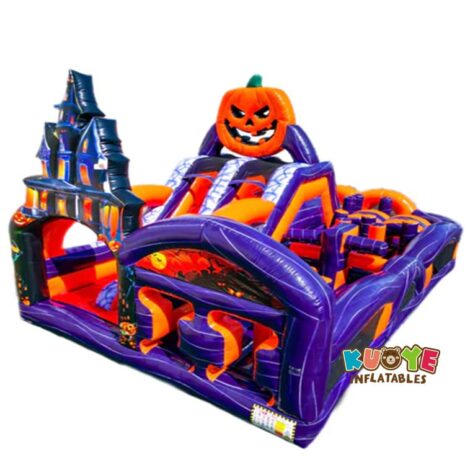 10 30 x 19 x 17 Halloween Dual Obstacle Slide