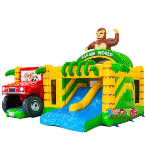 11 17x20x15ft Multiplay Doubleslide Safari Gorilla Bouncy Castle