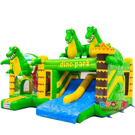 13 17x20x14ft Multiplay Doubleslide Dino Bouncy Castle