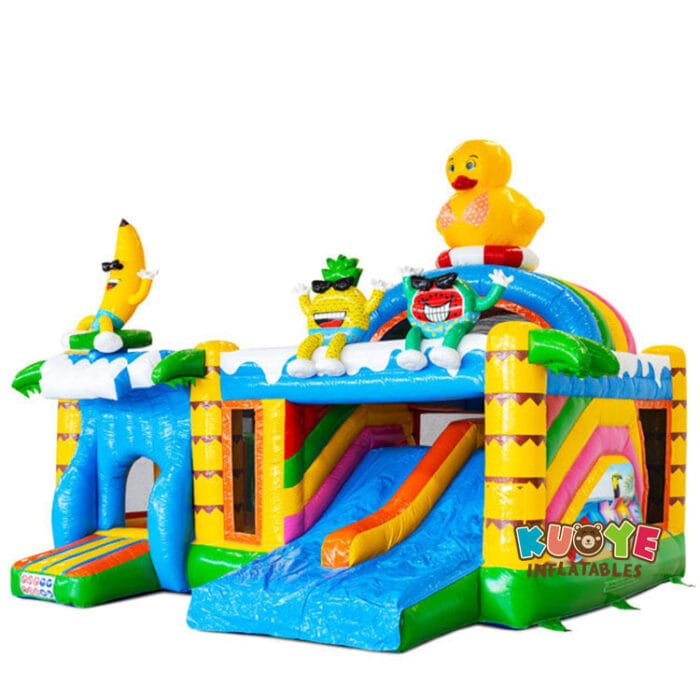 CB408 17x20x15ft Multiplay Doubleslide Summer Party Bouncy Castle Combo Units for sale 3