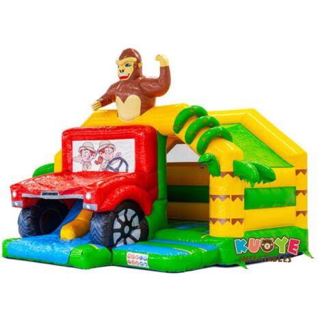 2 16x15x14ft Slide Combo Doubleslide Gorilla Bouncy Castle