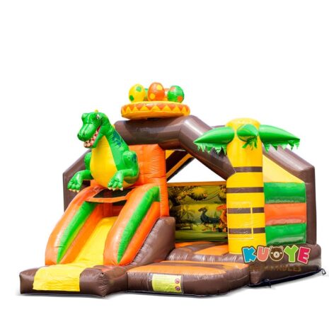 21 16x13x12ft Slide Combo Dino Bouncy Castle