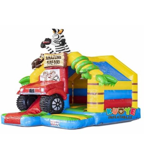 22 16x13x14ft Slide Combo Amazon Safari Bouncy Castle