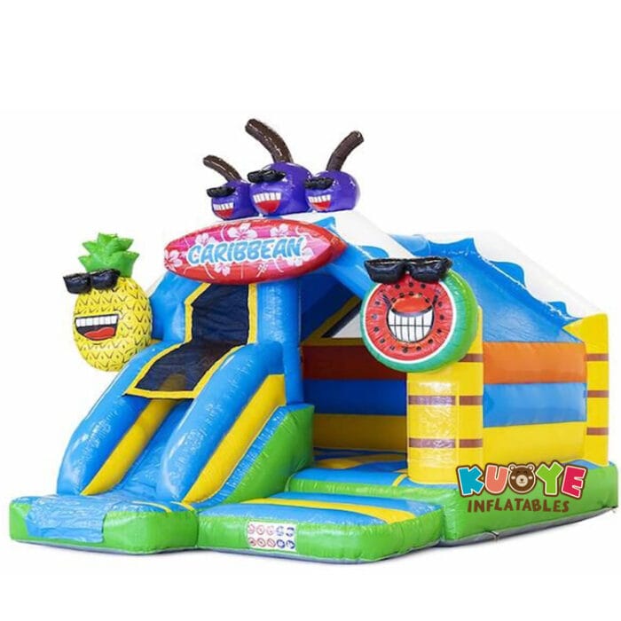 CB414 16x13x13ft Slide Combo Caribbean Bouncy Castle Combo Units for sale