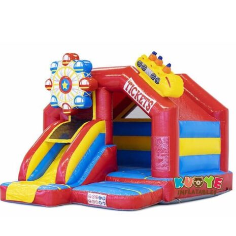 24 16x13x11ft Slide Combo Rollercoaster Bouncy Castle