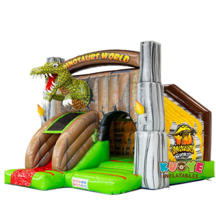 CB419 16x15x12ft Slide Combo Jurassic World Bouncy Castle Combo Units for sale 3