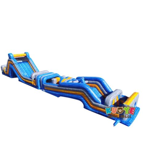 3 123 x 8 x 18 Thunder Mountain Inflatable Obstacle Course - 3 Piece, Commercial-Grade, Wholesale Supplier, 123 Ft