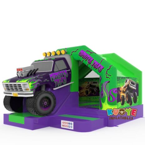 31 16x13x10ft Slide Combo Monstertruck 2.0 Bouncy Castle