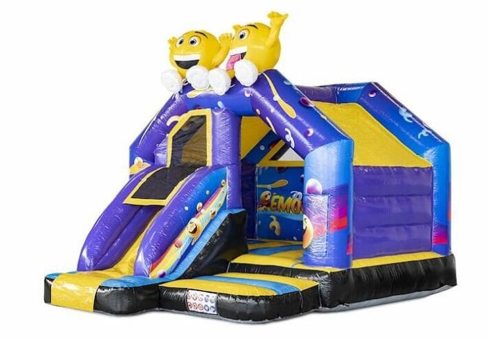 CB423 16x13x12ft Slide Combo Emoji Bouncy Castle Combo Units for sale 3