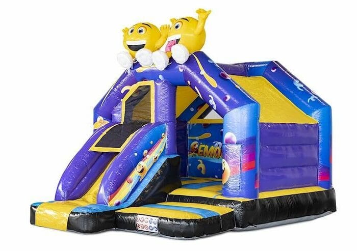 CB423 16x13x12ft Slide Combo Emoji Bouncy Castle Combo Units for sale