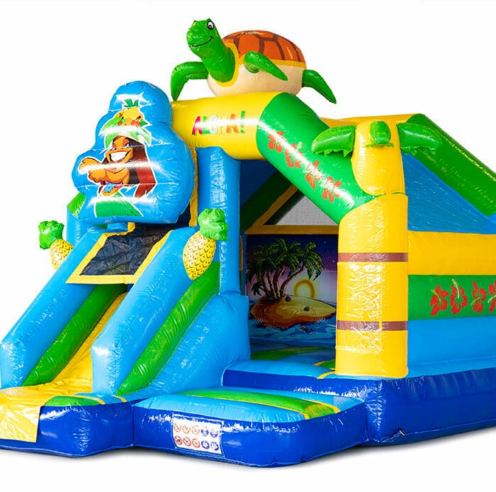 CB424 16x13x11ft Slide Combo Hawaii Bouncy Castle Combo Units for sale