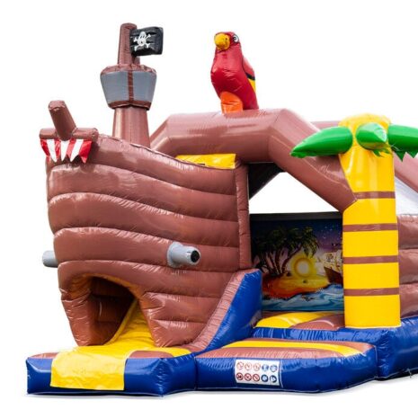 35 16x13x13ft Slide Combo Pirate Bouncy Castle