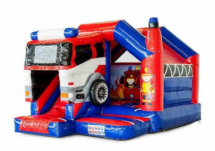 CB427 16x13x10ft Slide Combo Firefighter Bouncy Castle Combo Units for sale