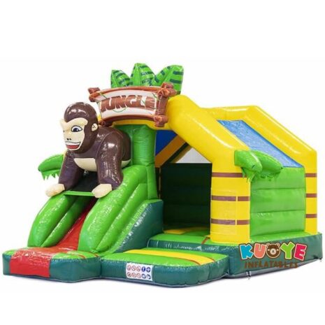 37 16x13x12ft Slide Combo Gorilla Bouncy Castle