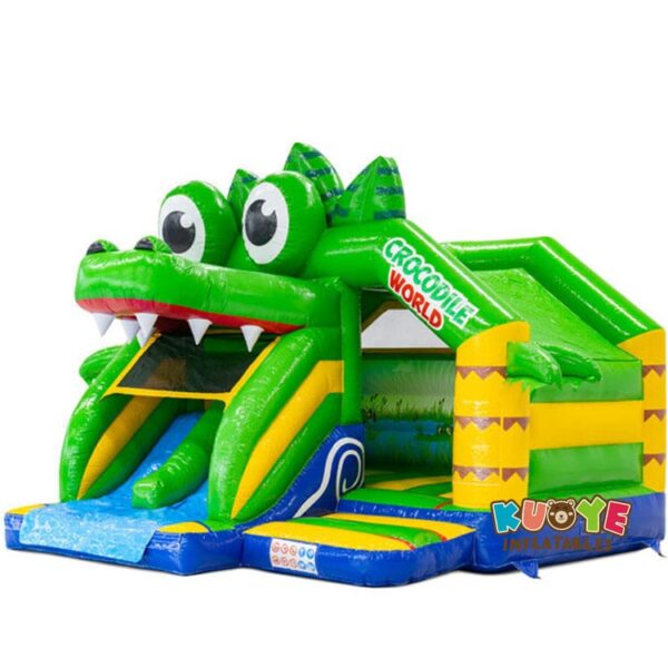 4 16x15x13ft Slide Combo Doubleslide Crocodile Bouncy Castle