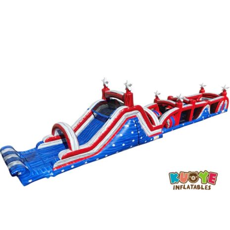 4 68 x 13 x 18 ft 73ft All-American Light Up Obstacle Course