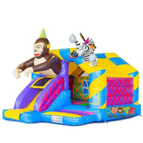 45 16x13x13ft Slide Combo Animal Party Castle
