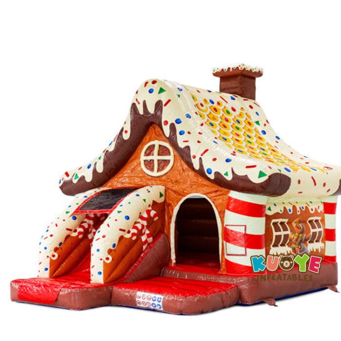 CB438 16x15x15ft Slide Combo Gingerbread Bouncy Castle Combo Units for sale